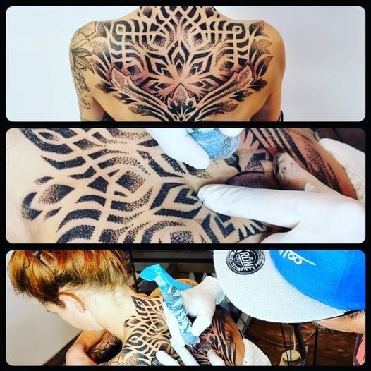 Mandala stílusú tetoválás a Pinker Tattoo galériából